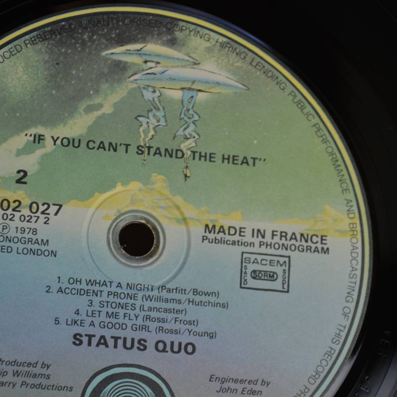 Disque vinyl 33T Status Quo - If you can't stanf the heat